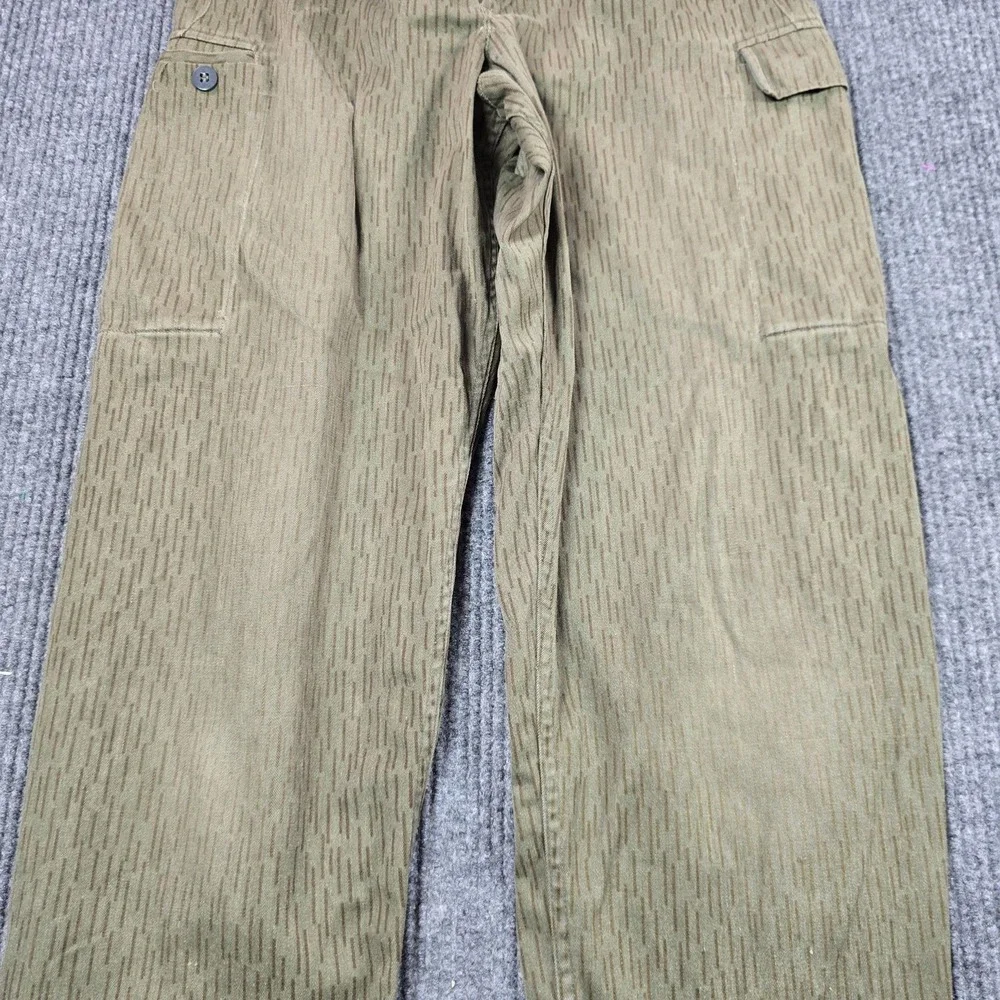 East German Army NVA Strichtarn Rain Camo Field Pants G44 28